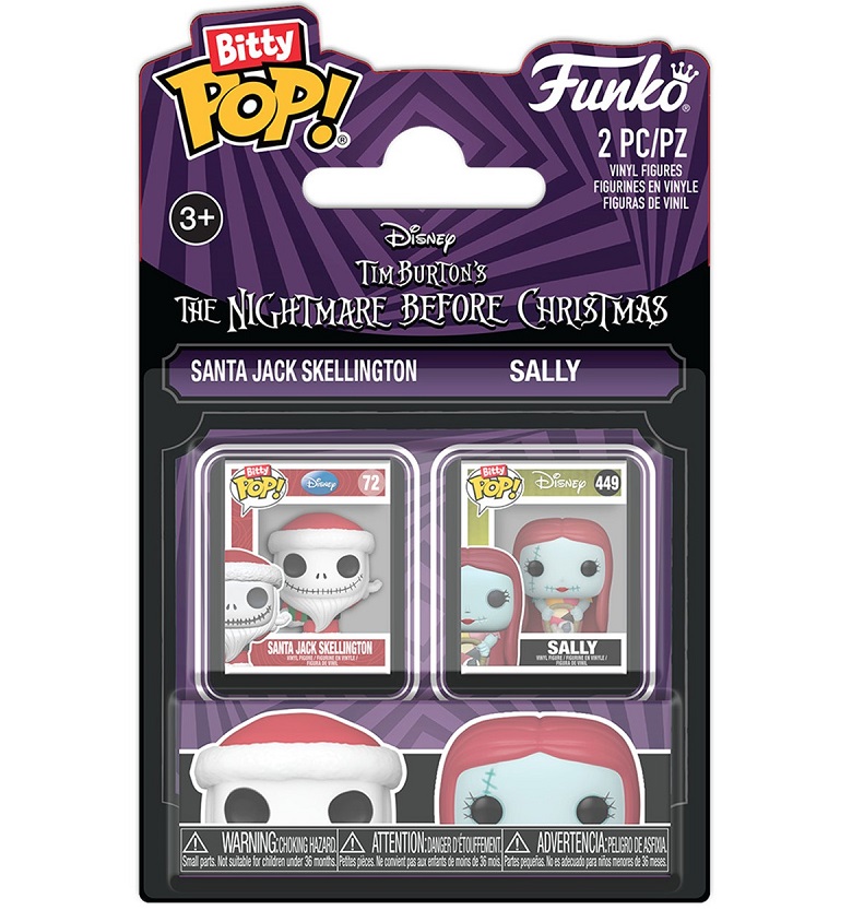 ΦΙΓΟΥΡΕΣ FUNKO BITTY POP! 2-PACK SANTA JACK SKELLINGTON AND SALLY
