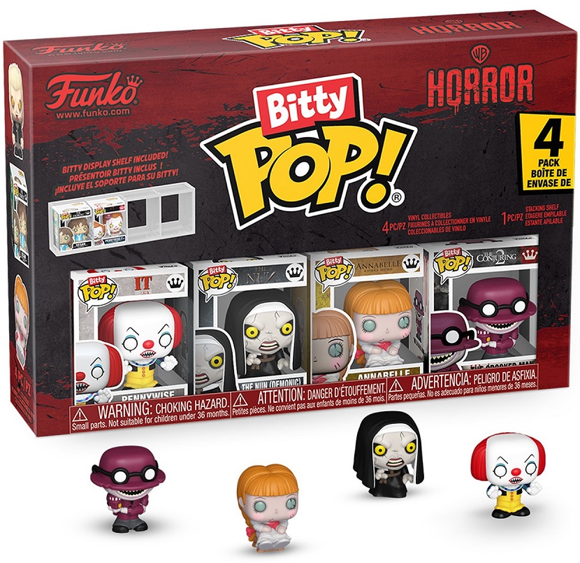 ΦΙΓΟΥΡΕΣ FUNKO BITTY POP! 4-PACK HORROR - PENNYWISE - THE NUN (DEMONIC) - ANNABELLE - THE CROOKED MAN