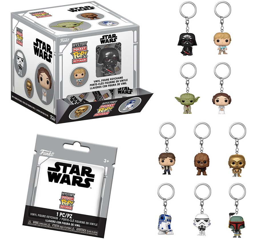 ΦΙΓΟΥΡΑ - ΜΠΡΕΛΟΚ FUNKO MYSTERY POCKET POP! STAR WARS BLIND BAG RANDOM VINYL