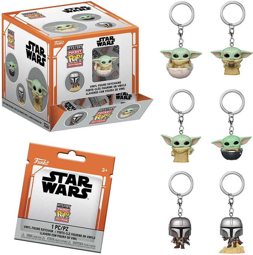 ΦΙΓΟΥΡΑ - ΜΠΡΕΛΟΚ FUNKO MYSTERY POCKET POP! STAR WARS - THE MANDALORIAN BLIND BAG RANDOM VINYL