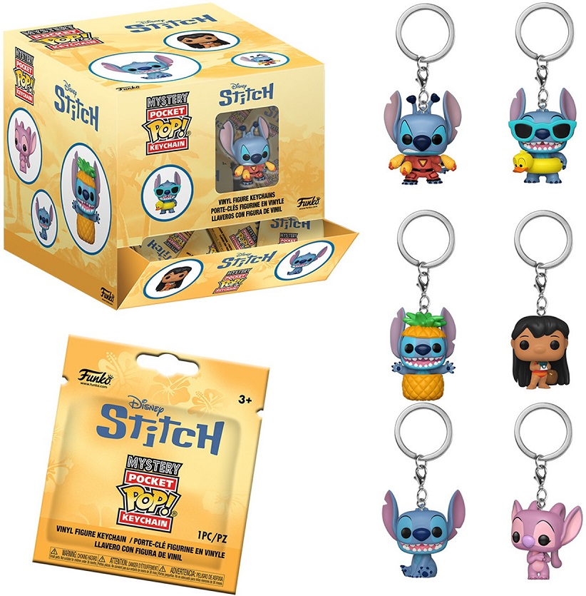 ΦΙΓΟΥΡΑ - ΜΠΡΕΛΟΚ FUNKO MYSTERY POCKET POP! STITCH BLIND BAG RANDOM VINYL
