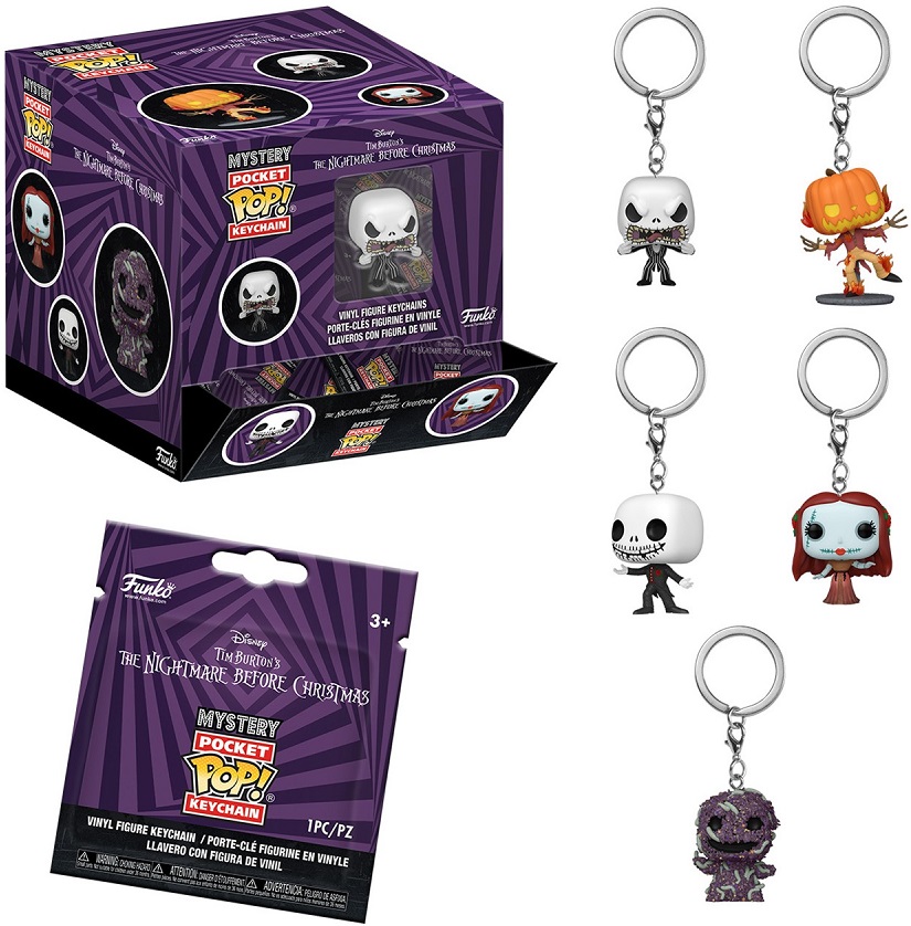 ΦΙΓΟΥΡΑ - ΜΠΡΕΛΟΚ FUNKO MYSTERY POCKET POP! THE NIGHTMARE BEFORE CHRISTMAS BLIND BAG RANDOM VINYL
