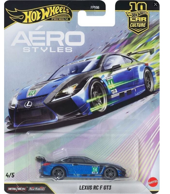 ΠΑΙΧΝΙΔΙ MATTEL HOT WHEELS: PREMIUM AERO STYLES - LEXUS RC F GT3 JKF35
