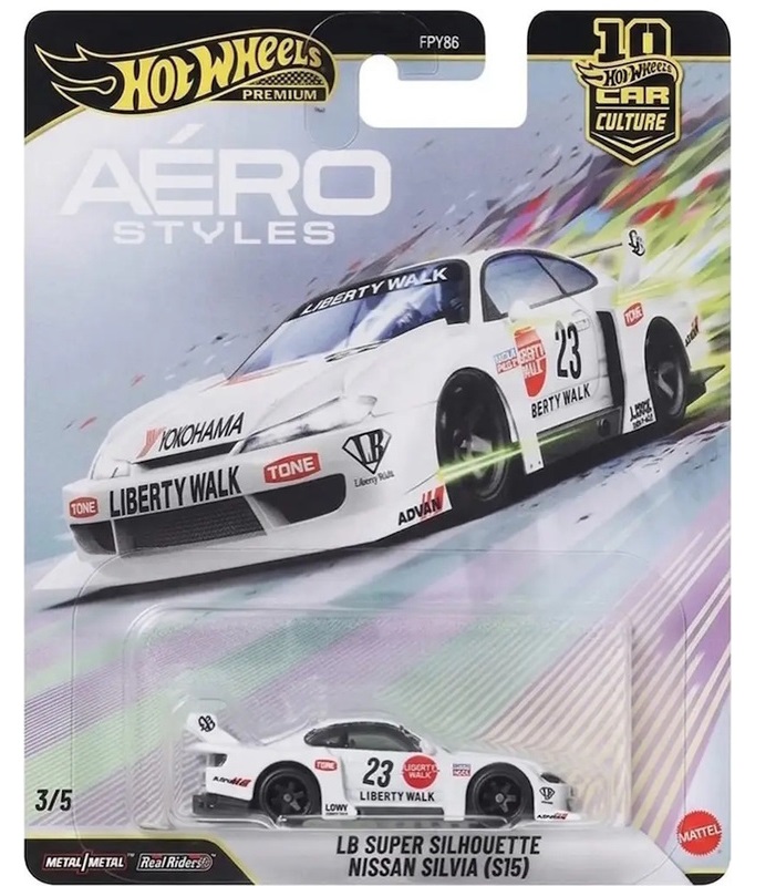 ΠΑΙΧΝΙΔΙ MATTEL HOT WHEELS: PREMIUM AERO STYLES - LB SUPER SILHOUETTE NISSAN SILVIA (S15) JKF34