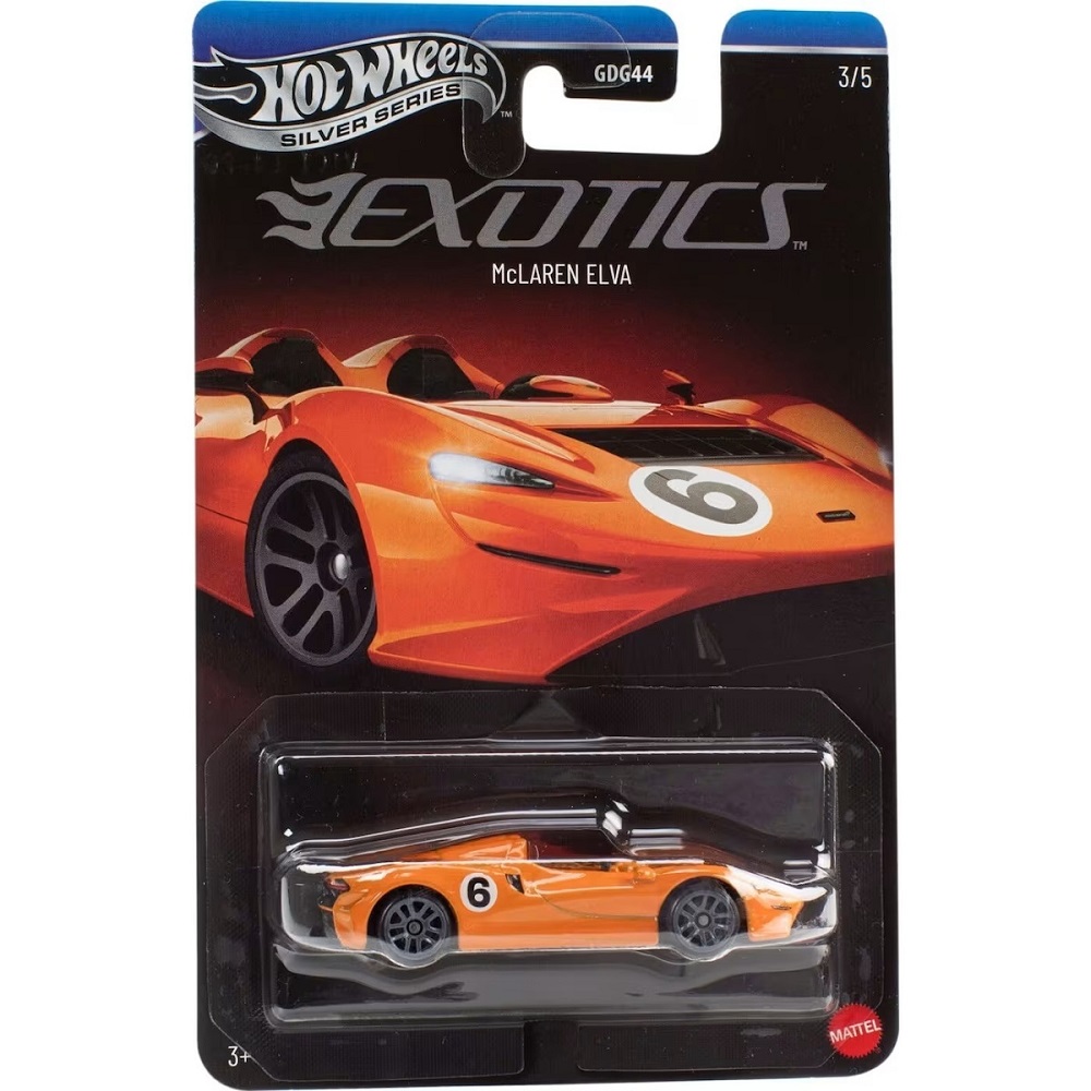 ΠΑΙΧΝΙΔΙ MATTEL HOT WHEELS SILVER SERIES: EXOTICS - MCLAREN ELVA JKX78