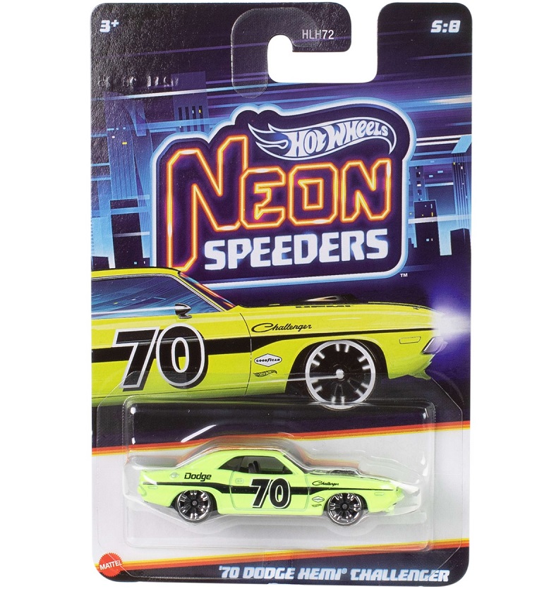 ΠΑΙΧΝΙΔΙ MATTEL HOT WHEELS: NEON SPEEDERS - '70 DODGE HEMI CHALLENGER JKX97