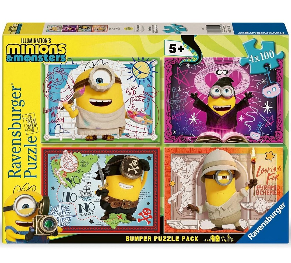 ΠΑΖΛ RAVENSBURGER: MINIONS 3 - 4X100PCS 12004353