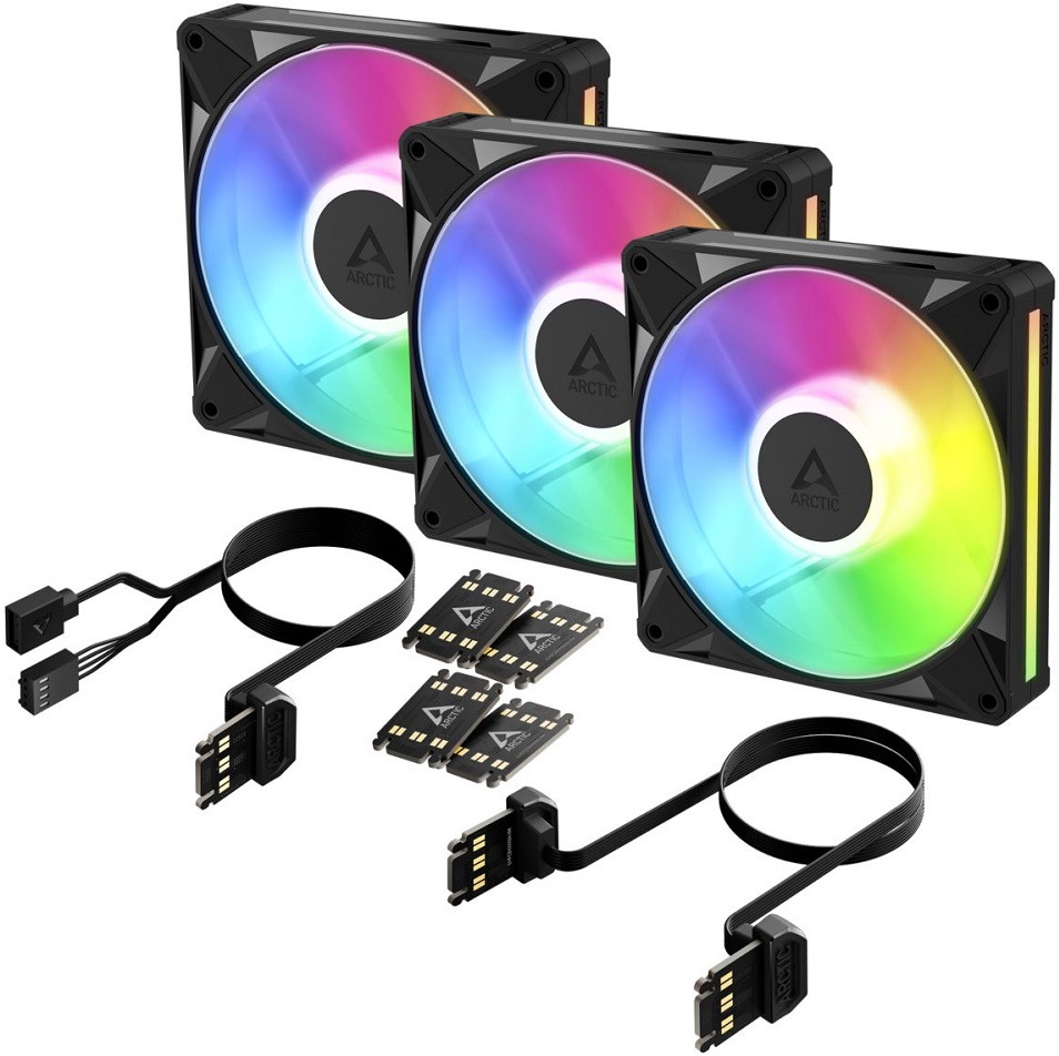 COOLER ΓΙΑ CASE ARCTIC BIONIX P12 A-RGB 3-PACK 120MM BLACK
