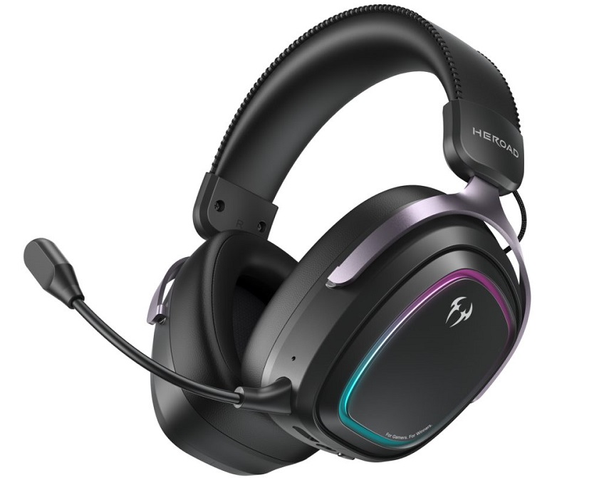ΑΚΟΥΣΤΙΚΑ GAMING QCY HEROAD GT2 WIRED/WIRELESS/BT/3.5JACK/USB-C PS4/PS5/PC BLACK