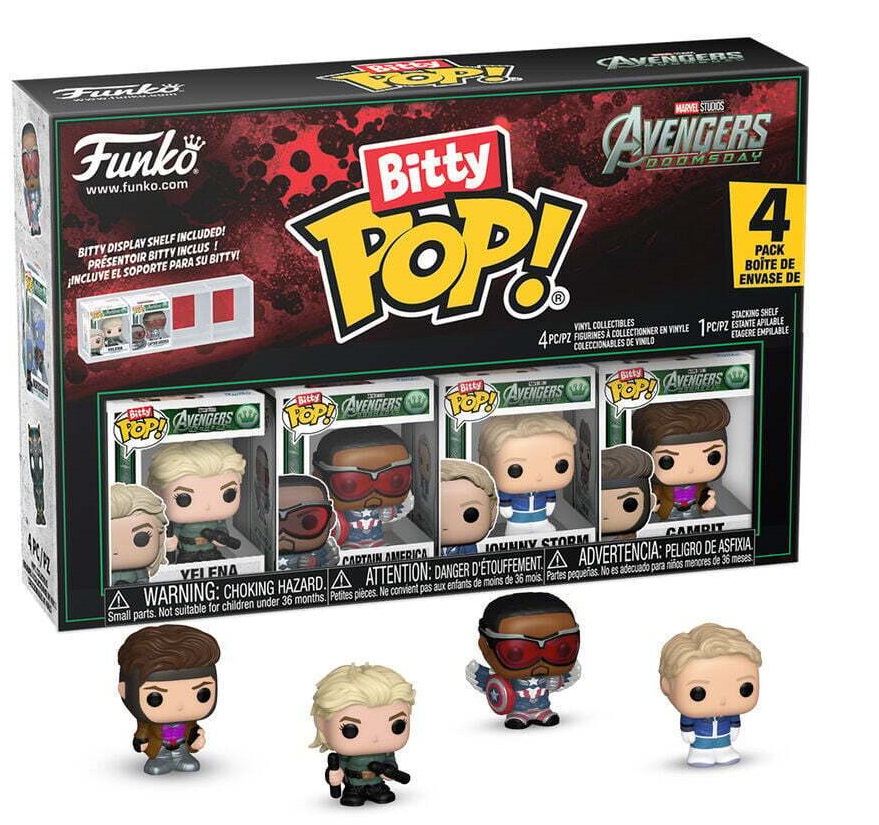 ΦΙΓΟΥΡΕΣ FUNKO BITTY POP! 4-PACK AVENGERS DOOMSDAY - YELENA - CAPTAIN AMERICA - JOHNNY STORM - GAMBIT