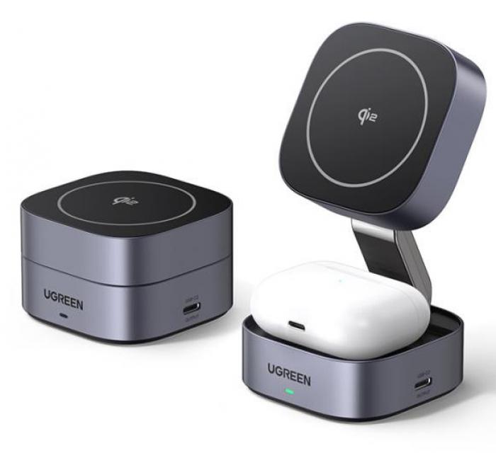 ΦΟΡΤΙΣΤΗΣ ΤΟΙΧΟΥ UGREEN 15W QI2 W702 35316 GREY