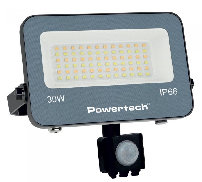 ΕΝΤΟΠΙΣΤΗΣ ΚΙΝΗΣΗΣ ΜΕ ΠΡΟΒΟΛΕΑ LED POWERTECH PT-1617 30W 4000K 2700lm IP66