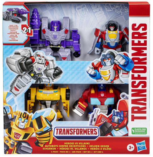 ΦΙΓΟΥΡΕΣ HASBRO TRANSFORMERS: HEROES VS VILLAINS 4PK F7147