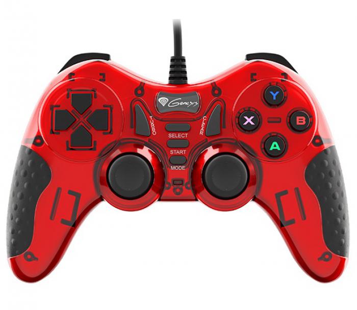 GAMEPAD GENESIS MANGAN 200 ΓΙΑ PC NJG-1425 BLACK RED