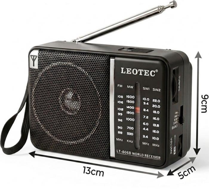 ΡΑΔΙΟΦΩΝΟ LEOTEC LT-606B BLACK