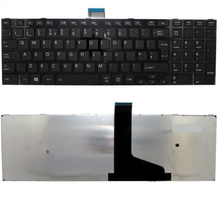 ΠΛΗΚΤΡΟΛΟΓΙΟ ΓΙΑ LAPTOP TOSHIBA SATELLITE C55-A C50 C50-A C50D-A C50T-A C50DT-A US BLACK