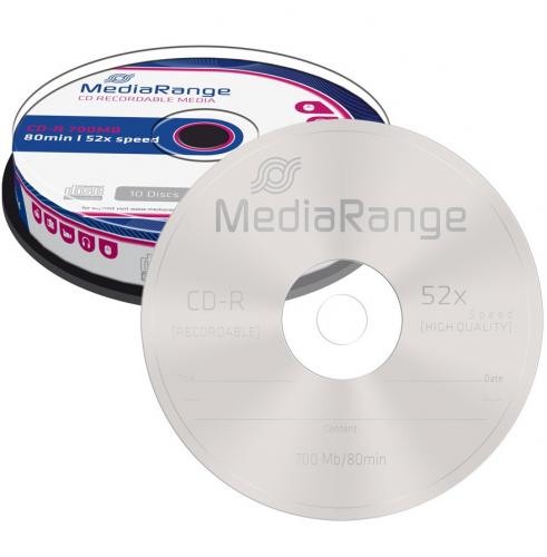 CD MEDIARANGE MR214 80MIN/700MB 52X 10T