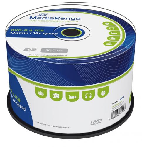 DVD-R MEDIARANGE MR444 4.7GB 16X CAKE 50T