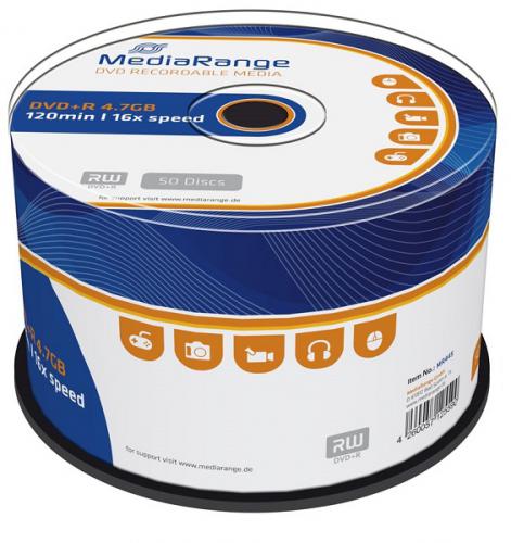 DVD+R MEDIARANGE MR445 4.7GB 16X CAKE 50T