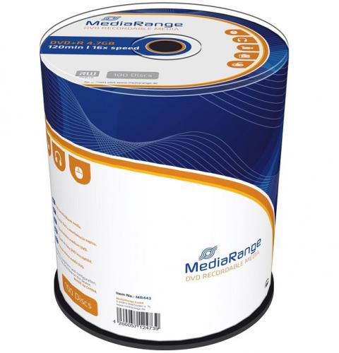 DVD+R MEDIARANGE MR443 4.7GB 16X CAKE 100T