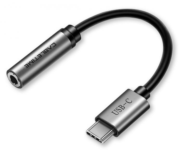 ADAPTOR CABLETIME CT-CMAUDIO USB-C ΣΕ 3.5MM GREY