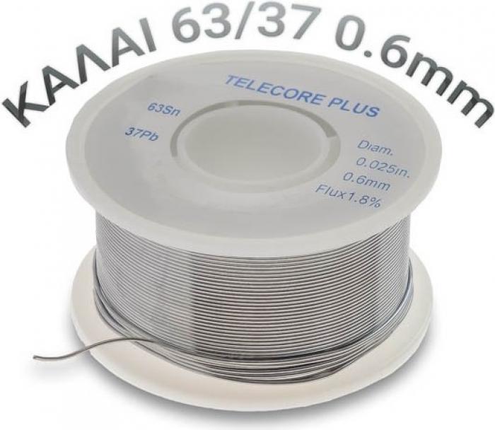 ΚΟΛΛΗΣΗ TELECORE PLUS 63/37 0.6mm 1.8% 110gr 1018.208