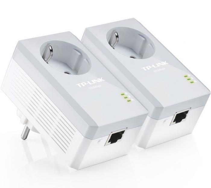 POWERLINE ETHERNET ADAPTER TP-LINK TL-PA4010PKIT V3 500Mbps (2 τεμάχια)