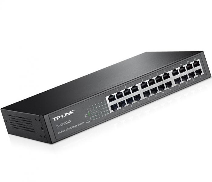 SWITCH 24-PORTS 10/100Mbps RACKMOUNT TP-LINK SF1024D V3