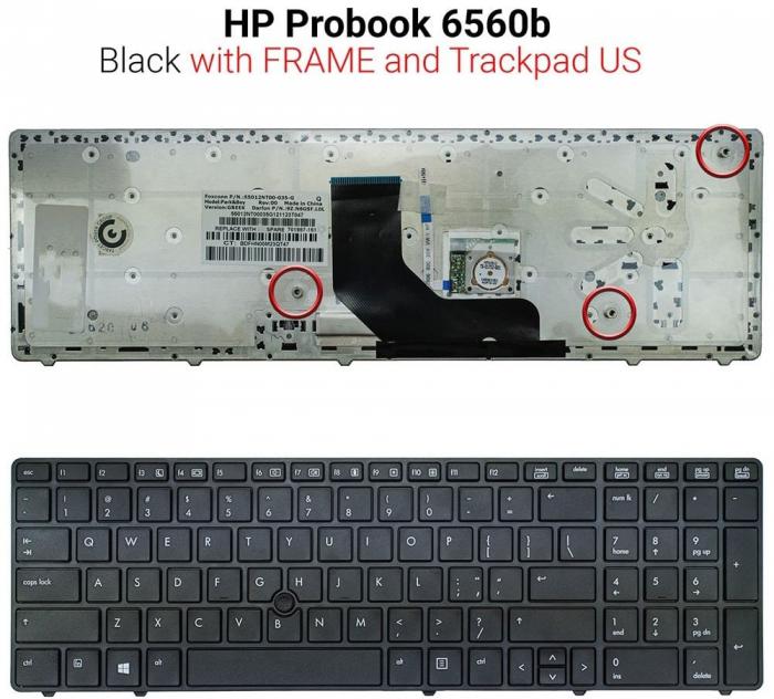 ΠΛΗΚΤΡΟΛΟΓΙΟ ΓΙΑ LAPTOP HP PROBOOK 6560b US BLACK