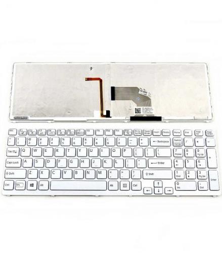 ΠΛΗΚΤΡΟΛΟΓΙΟ ΓΙΑ LAPTOP SONY VAIO SVE 15 17 WITH BACKLIGHT 0,8cm VERSION US WHITE