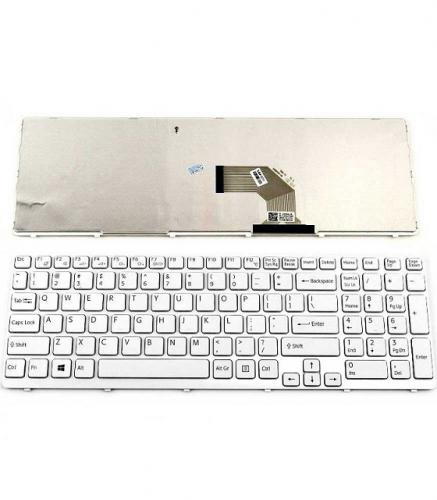 ΠΛΗΚΤΡΟΛΟΓΙΟ ΓΙΑ LAPTOP SONY VAIO SVE 15 17 SERIES 1,8cm VERSION US WHITE