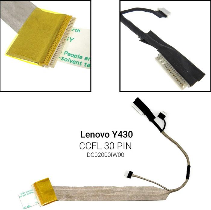 ΚΑΛΩΔΙΟΤΑΙΝΙΑ ΓΙΑ ΟΘΟΝΗ LAPTOP LENOVO Y430 Y430A Y430M Y430G V450 V450A V450G DC02000IW00