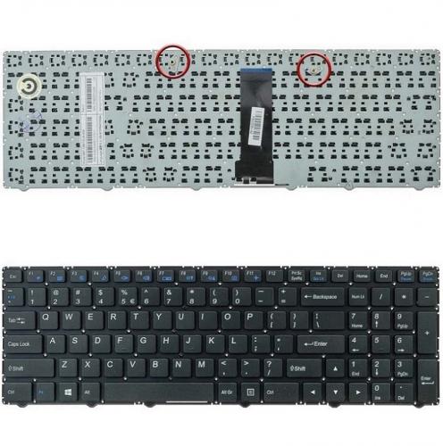 ΠΛΗΚΤΡΟΛΟΓΙΟ ΓΙΑ LAPTOP CLEVO W950 WITHOUT FRAME US BLACK