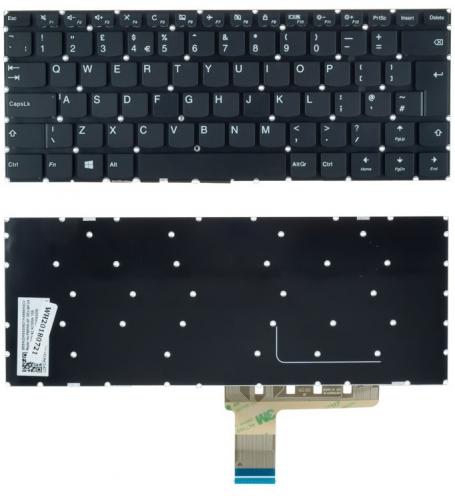 ΠΛΗΚΤΡΟΛΟΓΙΟ ΓΙΑ LAPTOP LENOVO IDEAPAD V110-14AST WITHOUT FRAME UK BLACK