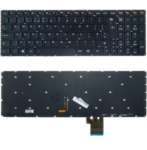 ΠΛΗΚΤΡΟΛΟΓΙΟ ΓΙΑ LAPTOP LENOVO Y50-70 WITH BACKLIGHT WITHOUT FRAME UK BLACK