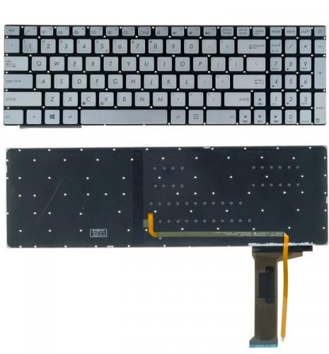 ΠΛΗΚΤΡΟΛΟΓΙΟ ΓΙΑ LAPTOP ASUS N751JK WITH BACKLIGHT WITHOUT FRAME US BLACK