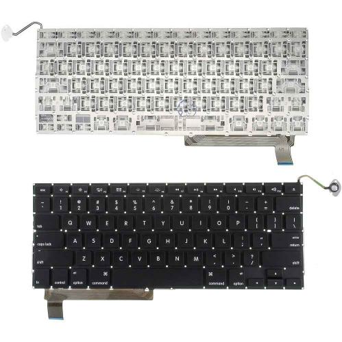 ΠΛΗΚΤΡΟΛΟΓΙΟ ΓΙΑ LAPTOP APPLE MACBOOK PRO A1286 WITHOUT FRAME US BLACK