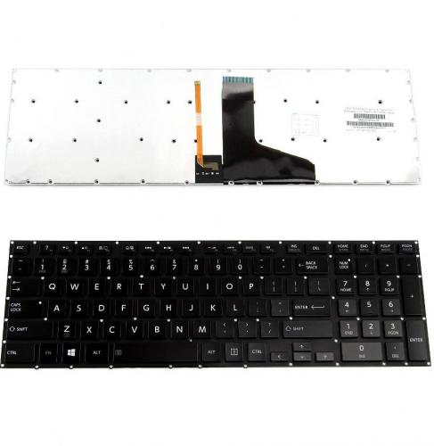 ΠΛΗΚΤΡΟΛΟΓΙΟ ΓΙΑ LAPTOP TOSHIBA SATELLITE P70 WITH BACKLIGHT WITHOUT FRAME US BLACK