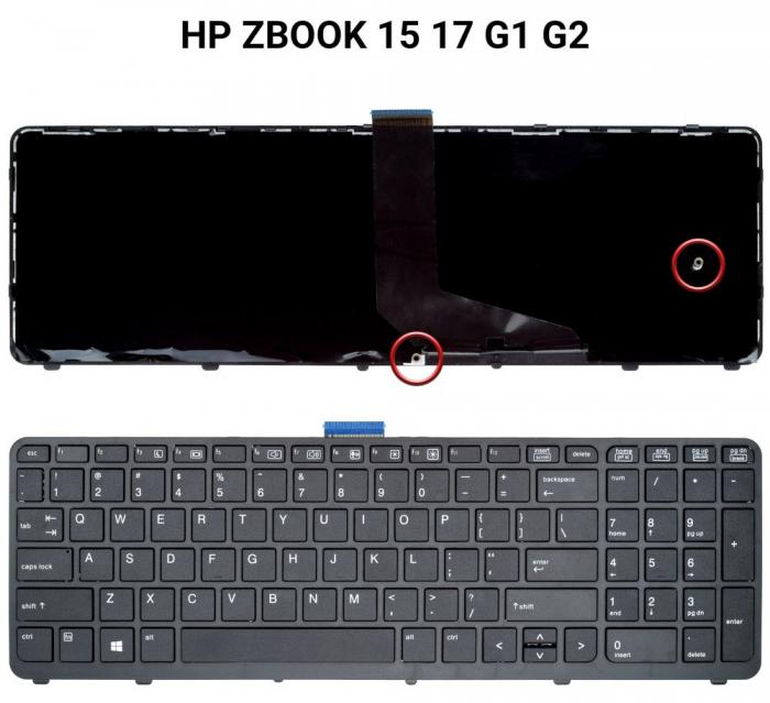 ΠΛΗΚΤΡΟΛΟΓΙΟ ΓΙΑ LAPTOP HP ZBOOK 15 17 G1 G2 US BLACK