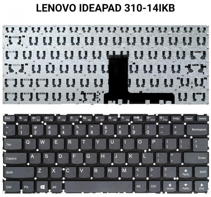 ΠΛΗΚΤΡΟΛΟΓΙΟ ΓΙΑ LAPTOP LENOVO IDEAPAD 310-14IKB WITHOUT FRAME US BLACK