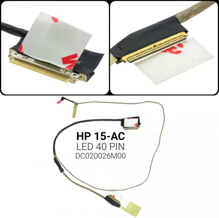 ΚΑΛΩΔΙΟΤΑΙΝΙΑ ΓΙΑ ΟΘΟΝΗ LAPTOP HP 15-AC DC020026M00 LED 40 PIN TYPE B