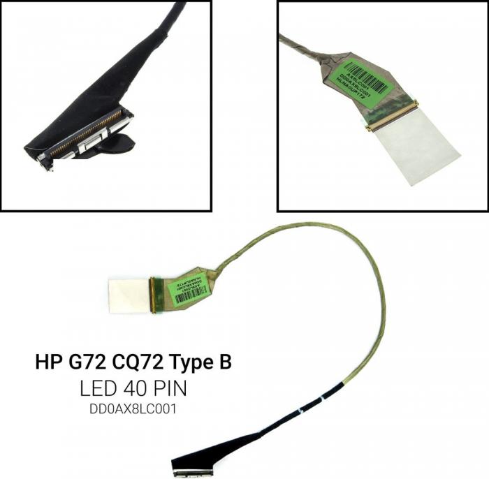 ΚΑΛΩΔΙΟΤΑΙΝΙΑ ΓΙΑ ΟΘΟΝΗ LAPTOP HP G72 CQ72 DD0AX8LC001 TYPE B