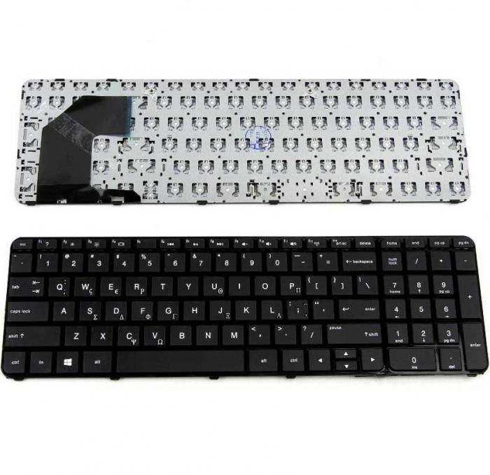 ΠΛΗΚΤΡΟΛΟΓΙΟ ΓΙΑ LAPTOP HP 15-B000 SLEEKBOOK ΜΕ FRAME US/GR BLACK