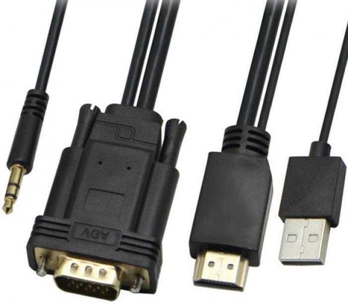 ΜΕΤΑΤΡΟΠΕΑΣ HDMI ΣΕ VGA POWERTECH CAB-H111