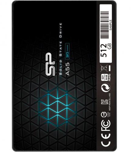 ΔΙΣΚΟΣ SSD SILICON POWER SLIM A55 512GB SP512GBSS3A55S25