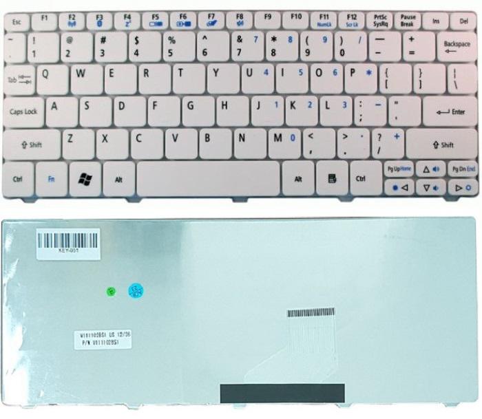 ΠΛΗΚΤΡΟΛΟΓΙΟ ΓΙΑ LAPTOP ACER D260 US WHITE