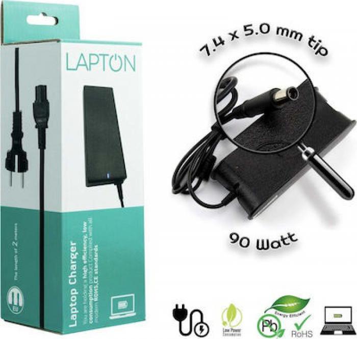 ΦΟΡΤΙΣΤΗΣ LAPTON ΓΙΑ LAPTOP DELL 19.5V - 4.62A - 90W AC16