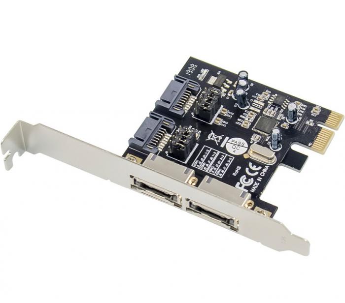 ΚΑΡΤΑ ΕΠΕΚΤΑΣΕΙΣ POWERTECH PCIe ΣΕ 2x SATA ST51 ASM1061