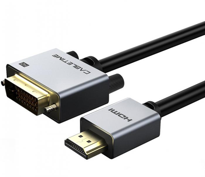 ΚΑΛΩΔΙΟ CABLETIME HDMI 1.4 ΣΕ DVI 24+1 AV579 1080P 1M BLACK 5210131039137