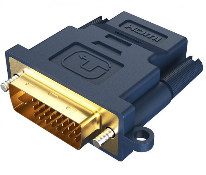 ΑΝΤΑΠΤΟΡΑΣ CABLETIME HDMI ΣΕ DVI 24+1 AV599 WITH RING 1080P BLUE 5210131039489